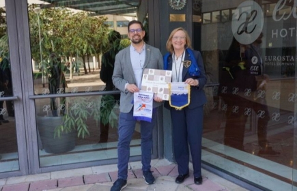 Amb Miquel Coma Calpe el president del Rc de Cerdanyola